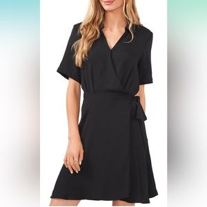 Vince Camuto Black Wrap Dress